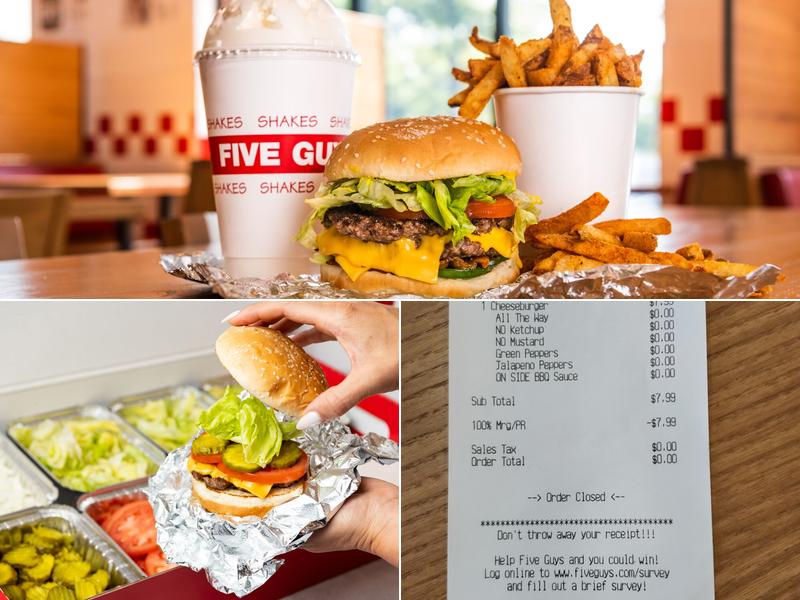 Five Guys Menu
