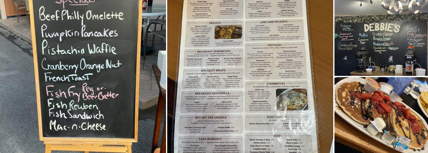 Debbie's Cafe Menu