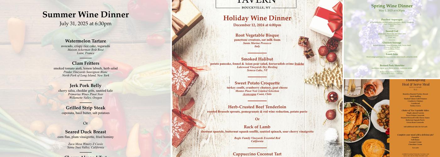 Ye Olde Landmark Tavern Menu