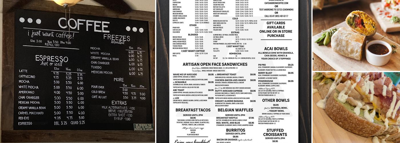 Cafe Andreini Menu