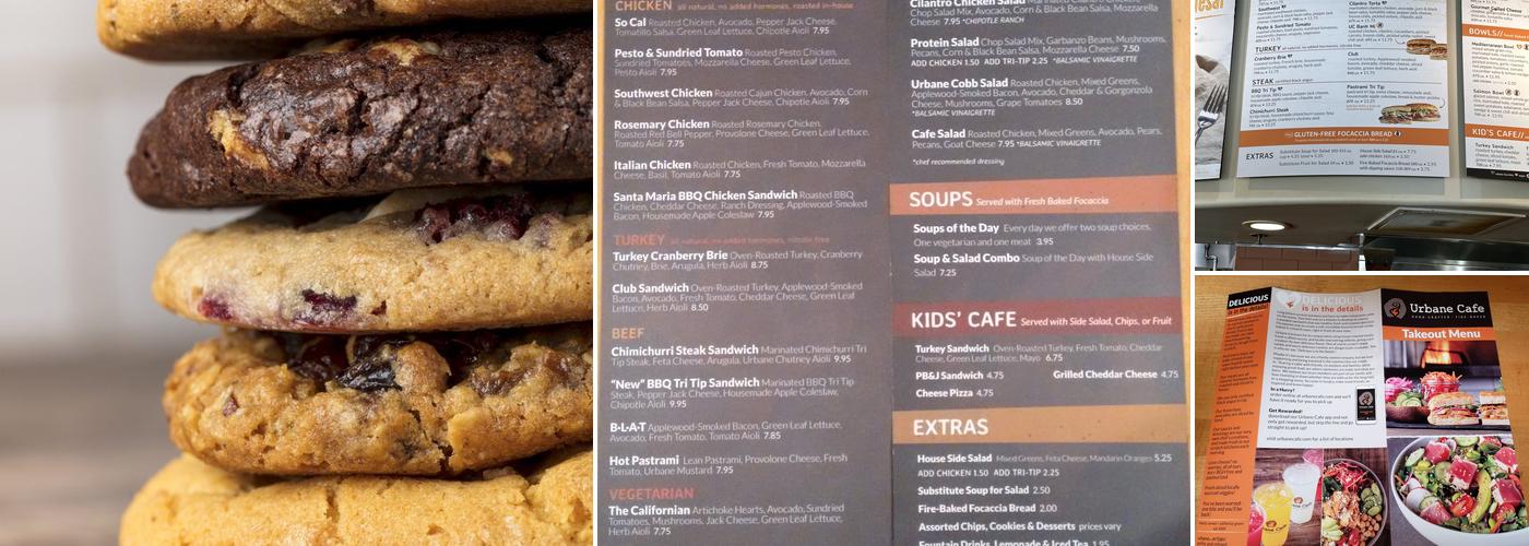 Urbane Cafe Menu