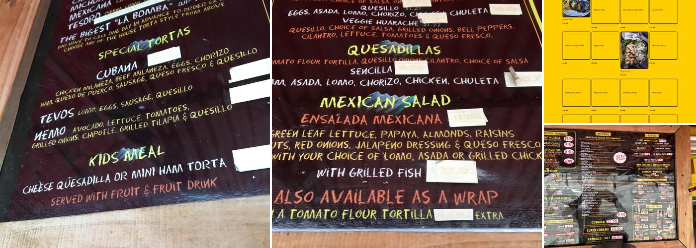 Frutiland La Casa del Sabor Menu