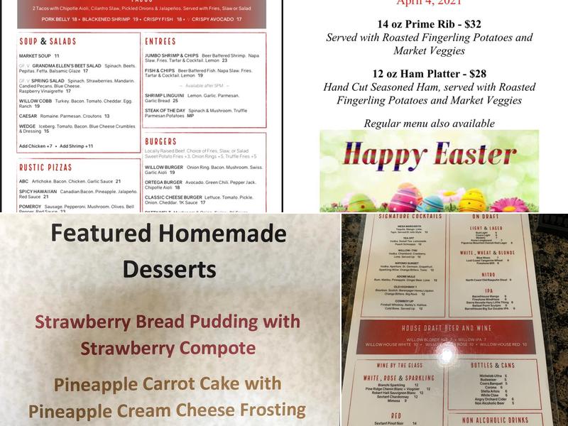 Willow Menu