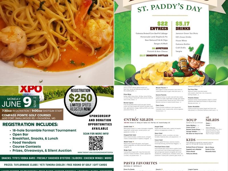 Primo Pasta Kitchen Menu
