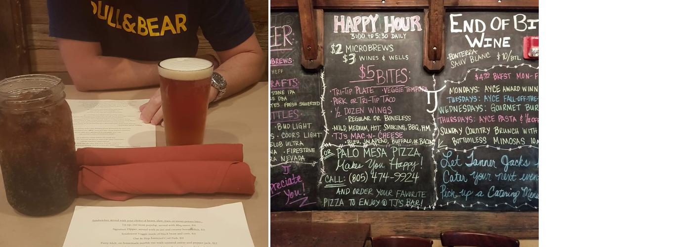 Tanner Jack's Restaurant Menu