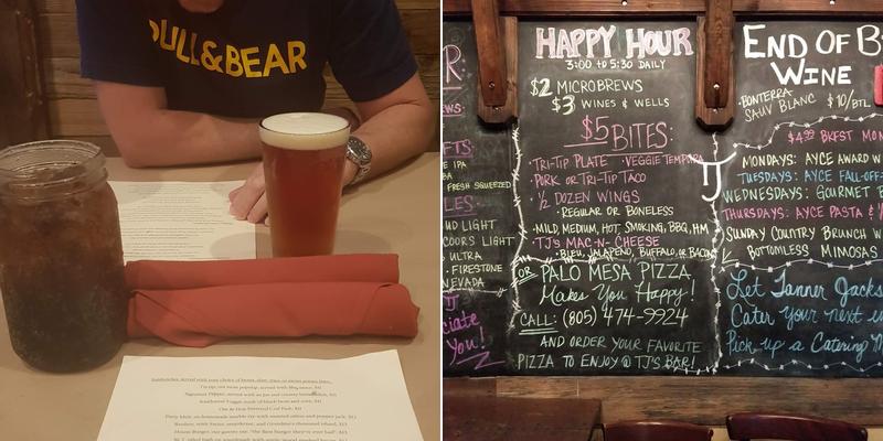 Tanner Jack's Restaurant Menu