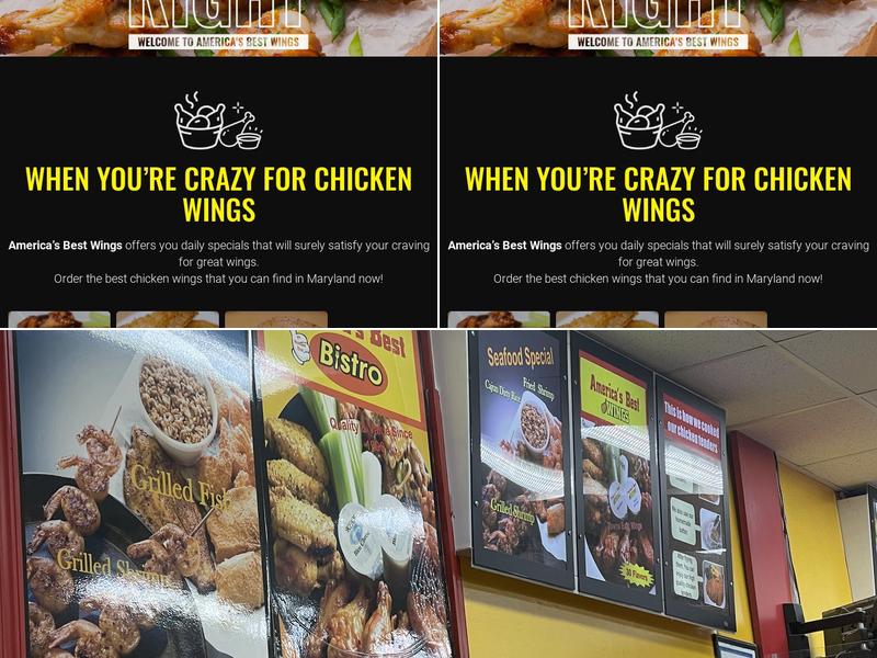 America's Best Wings Menu