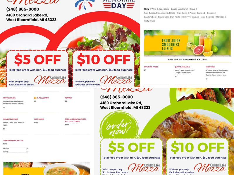 Orchard Lake Mezza Restaurant Menu