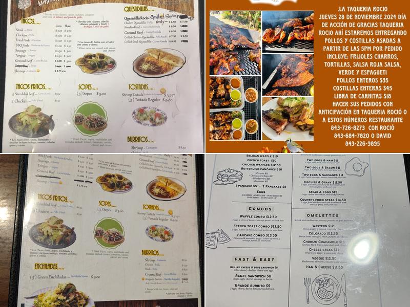 Taqueria Rocio Menu