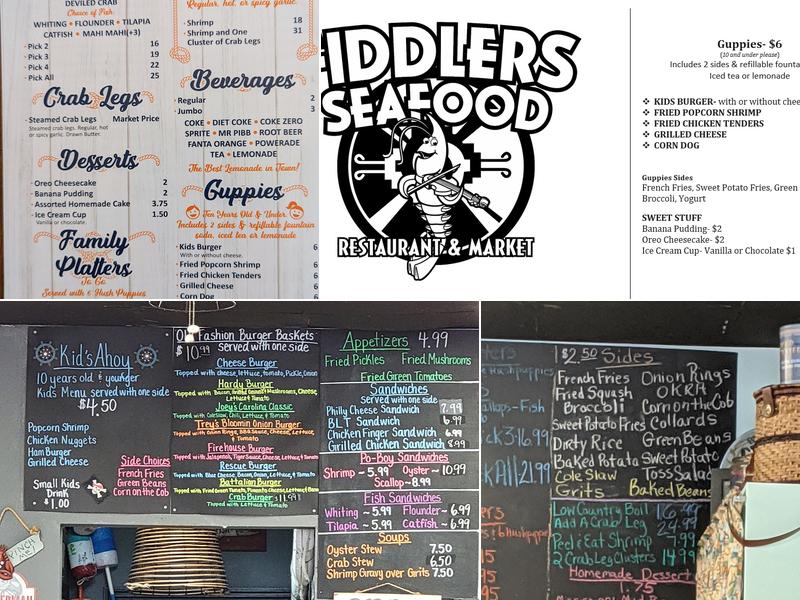 Fiddlers Seafood Restaurant Menu