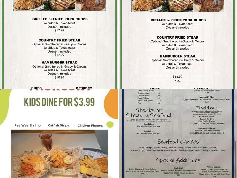 Net's Seafood and Steak Menu