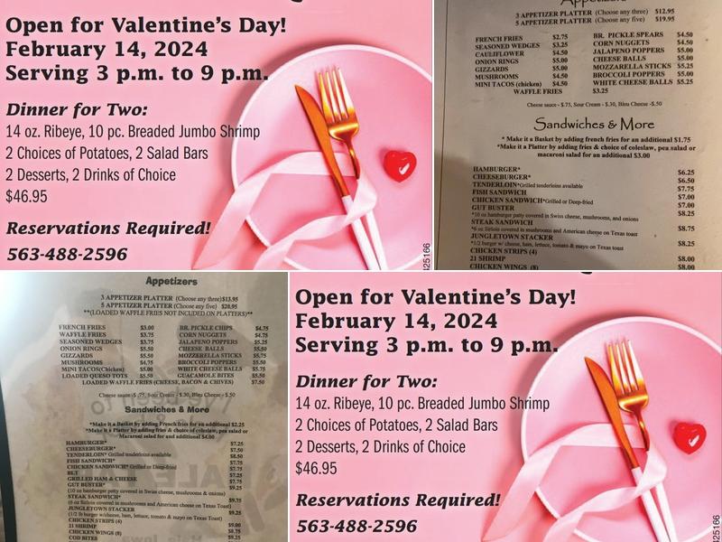 Hale Tap & Supper Club Menu