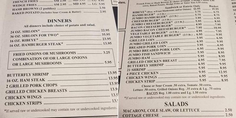 Schakey's Menu