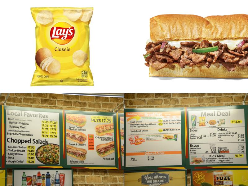 Subway Menu