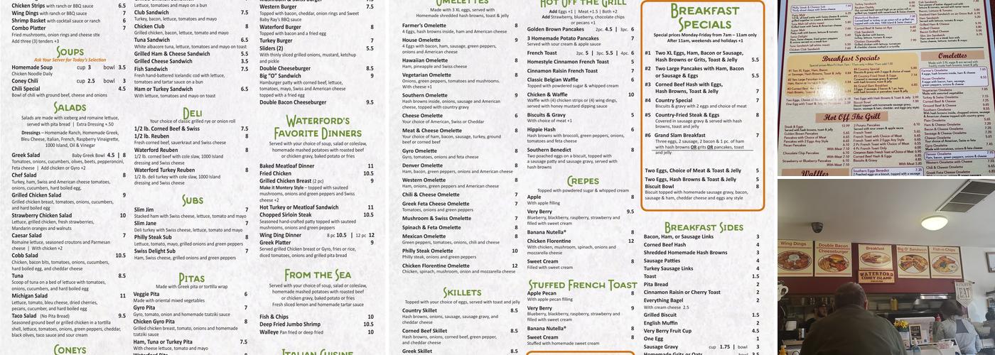 Waterford Coney Island Menu