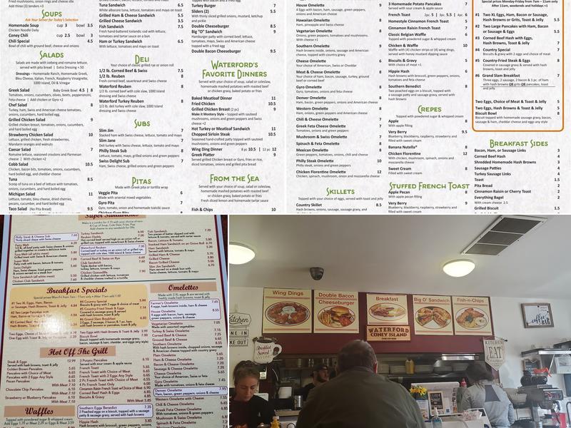 Waterford Coney Island Menu