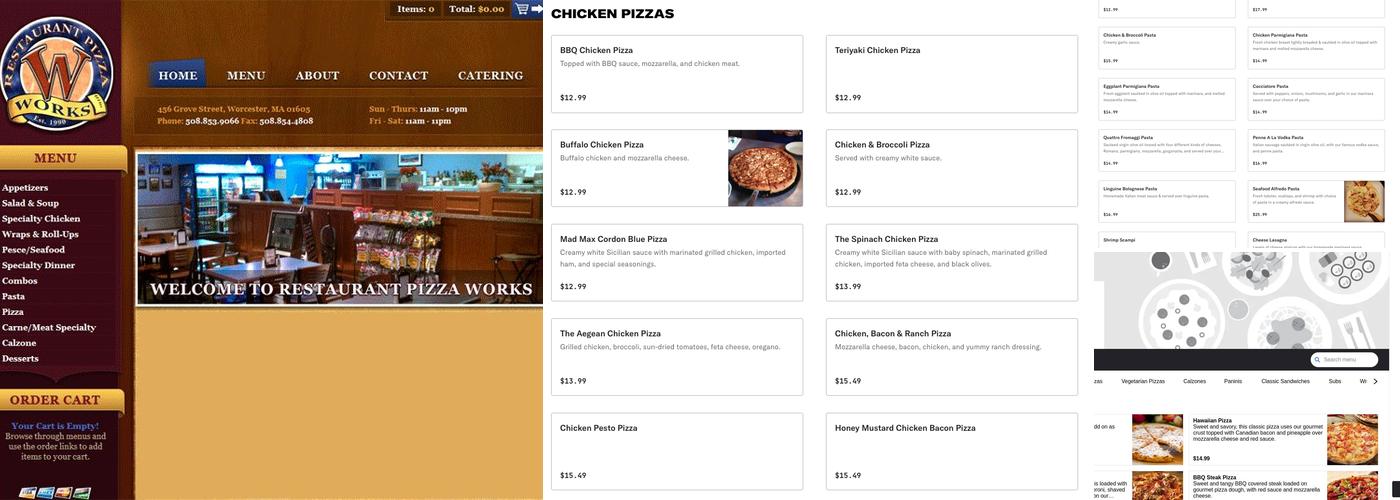 Restaurant Pizza Works Menu