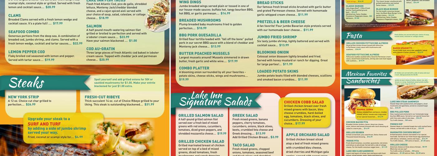 Lake Inn Menu