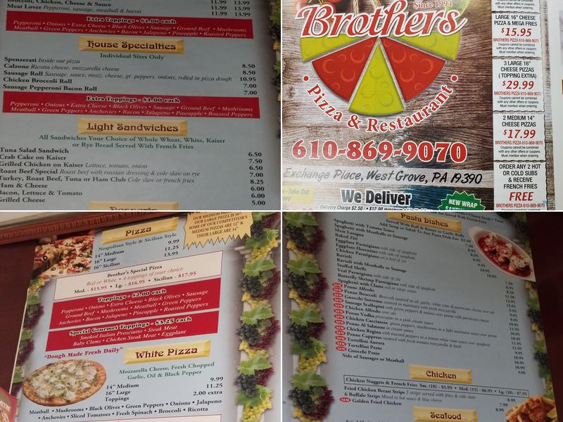 Brother's Pizza & Restaurant Menu