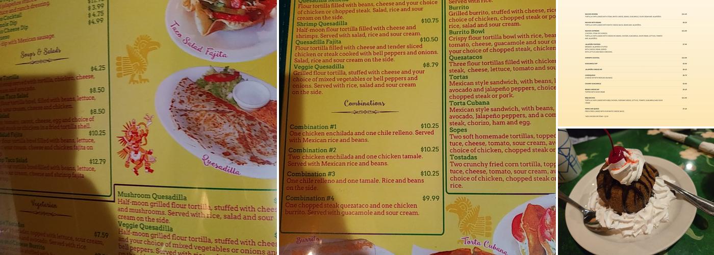 Riviera Maya Menu