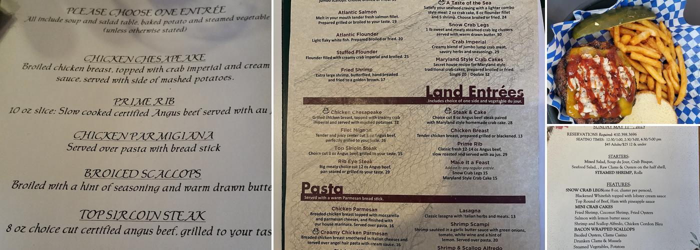 Wesley's Restaurant Menu