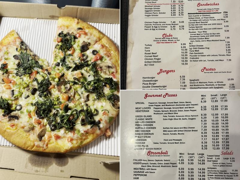 Limestone Pizza & Grille Menu
