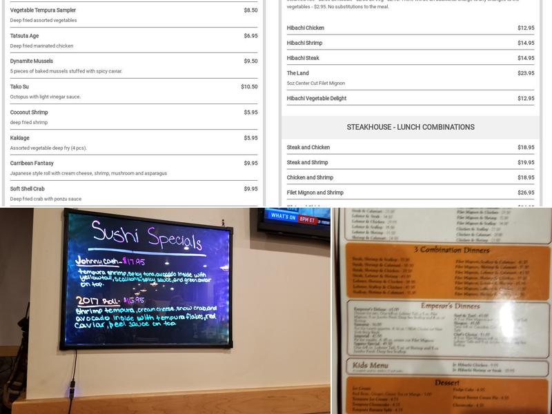 Sagano of Clarkston Menu