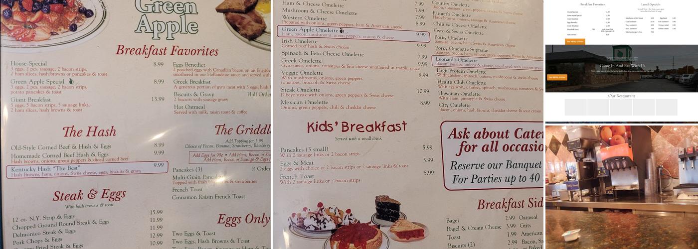 Green Apple Restaurant Dixie Highway Menu