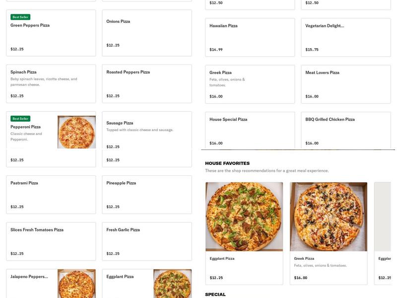 Pizza Express Menu