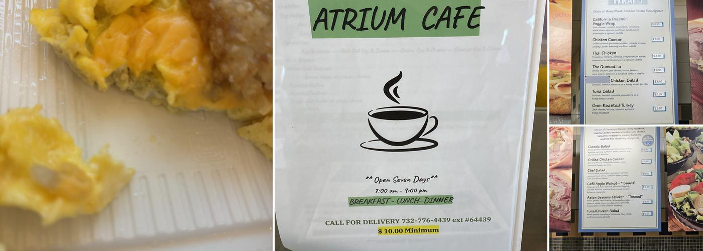 Atrium Cafe Menu
