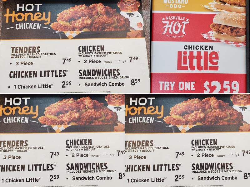 KFC Menu