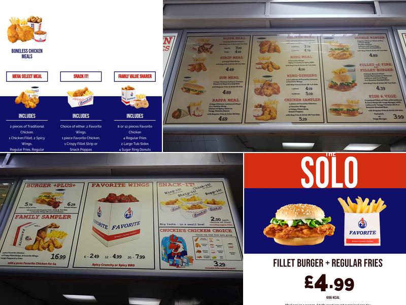 Favorite Chicken Slough Menu