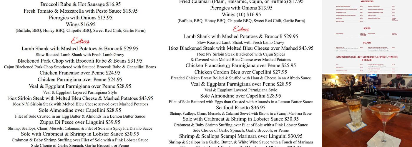 Tally-Ho Menu