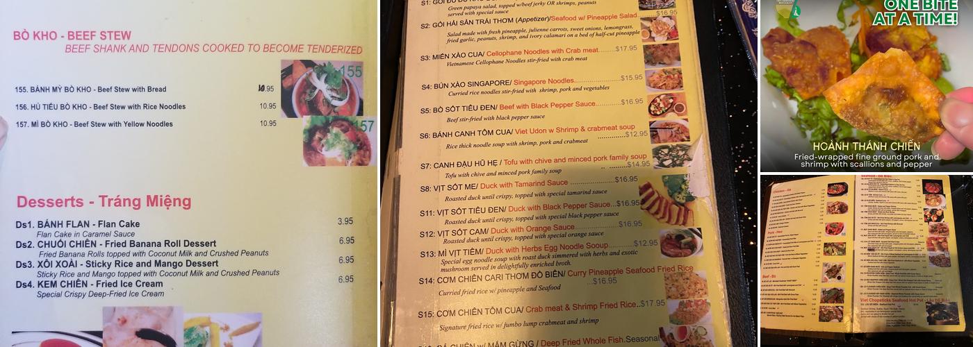 Viet Chopsticks Woodbridge Menu