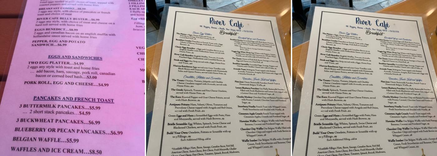 River Café Menu