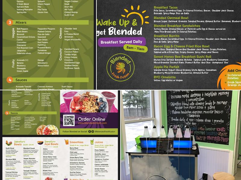 Blended Menu