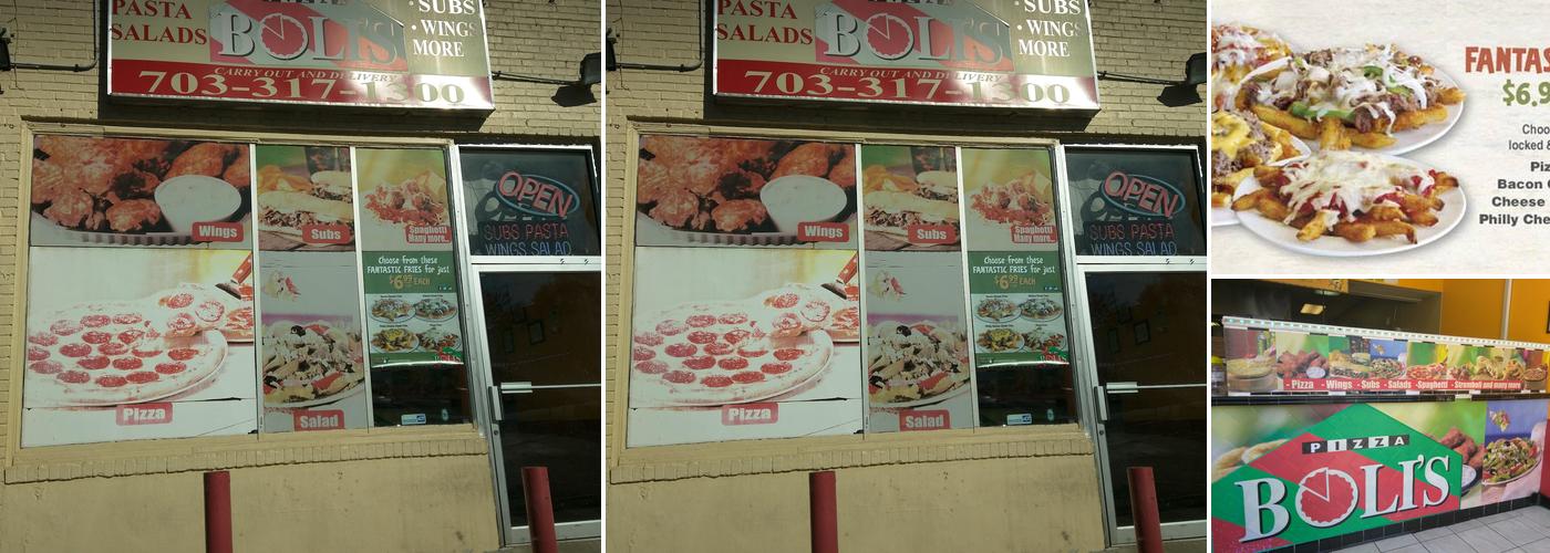 Pizza Boli's Menu