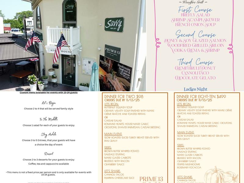 Prime 13 Menu