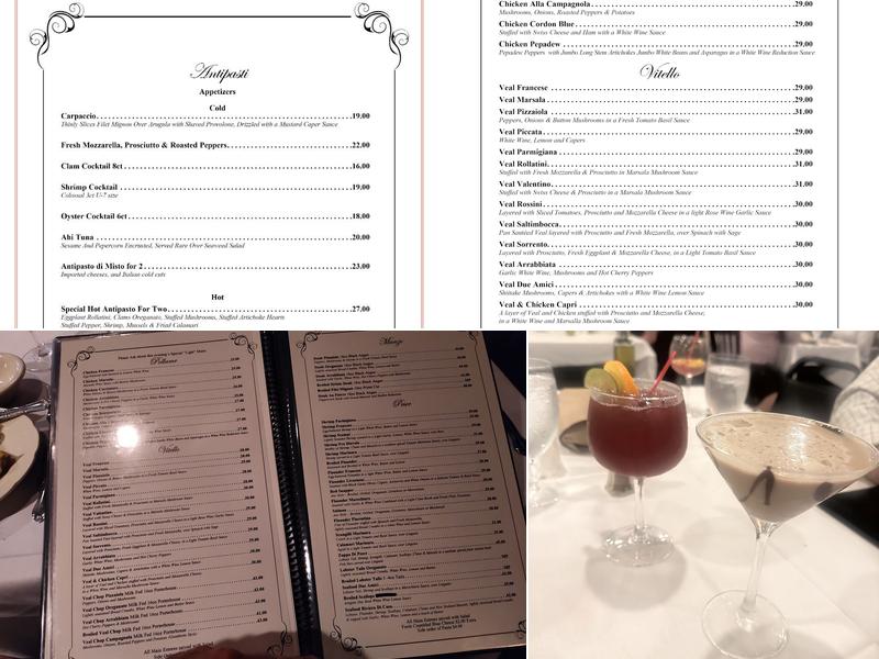 Due Amici Menu