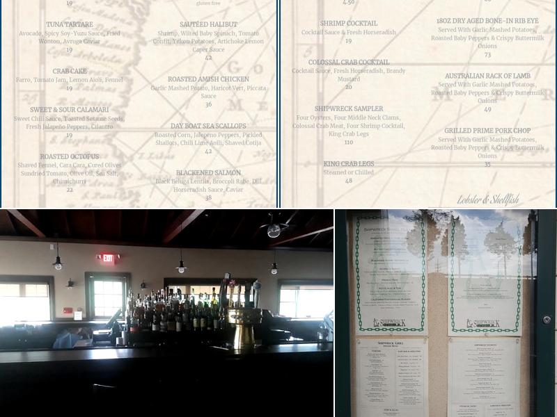 Shipwreck Grill Menu