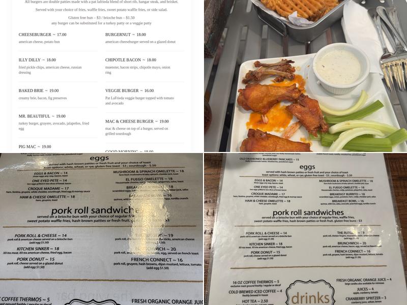 The Committed Pig Menu