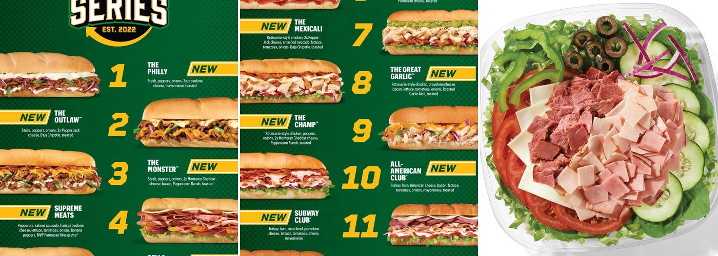 Subway Menu