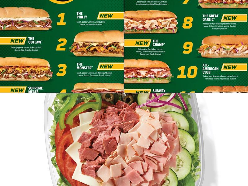 Subway Menu