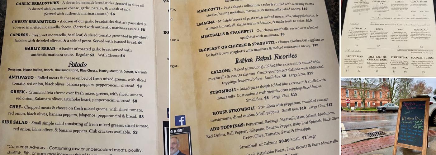 Angelo's Menu