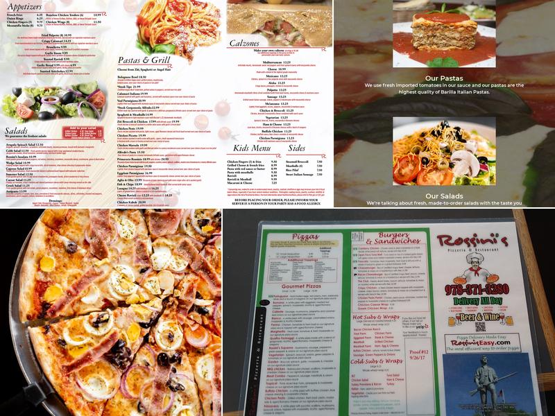 Rossini's Pizzeria & Restaurant Menu