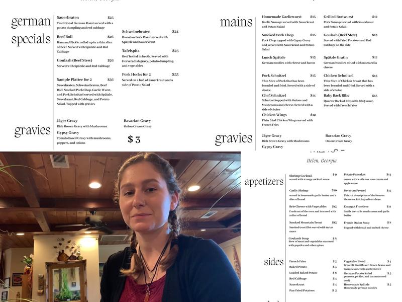 Bodensee Menu