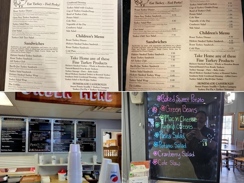 Bates House of Turkey Menu