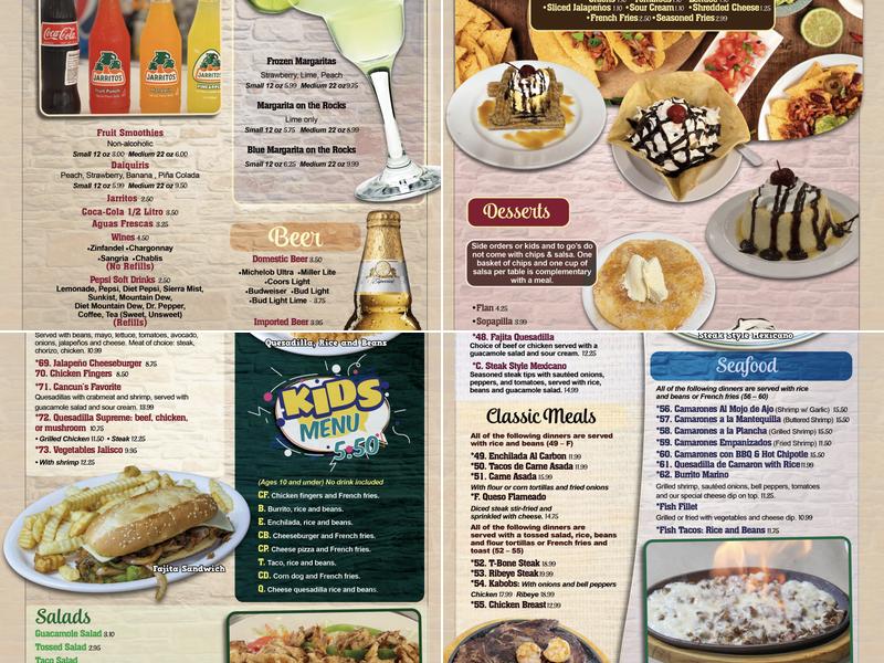 Los Hermanos Mexican Restaurant Menu