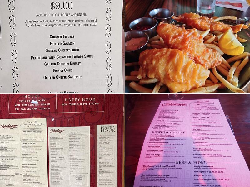 Clinkerdagger Menu