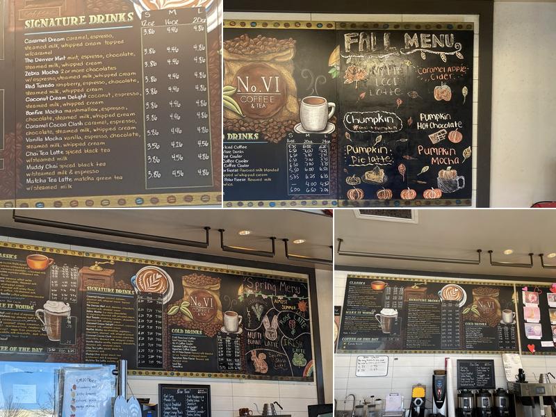 No.VI Coffee and Tea Menu